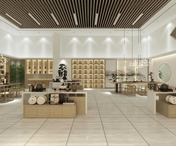 New Chinese Style Exhibition Hall-ID:664864061