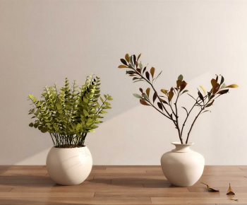 Modern Potted Green Plant-ID:623760257