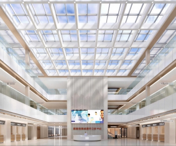 Modern Hospital Hall-ID:477739102