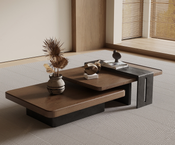 Wabi-sabi Style Coffee Table-ID:737771035