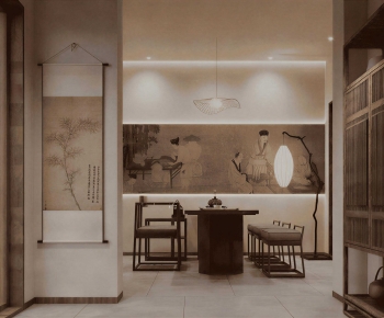 New Chinese Style Tea House-ID:250380043