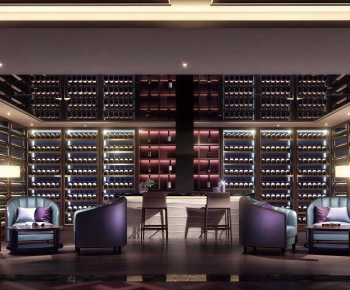 Modern Wine Cellar/Wine Tasting Room-ID:879480815