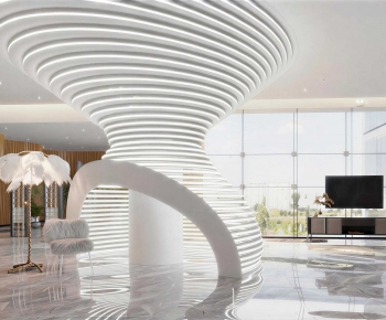 Modern Office Reception Desk-ID:368783001