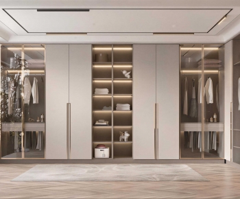 Modern Clothes Storage Area-ID:586669413