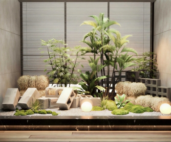 New Chinese Style Plant Landscaping-ID:284507044