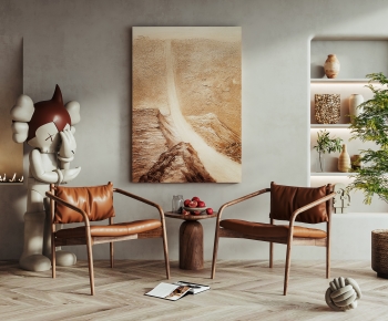Wabi-sabi Style Lounge Chair-ID:335084921