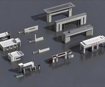 Modern Facade Element-ID:413274058