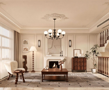 French Style A Living Room-ID:928774126