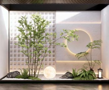 New Chinese Style Plant Landscaping-ID:587246897