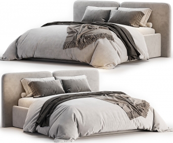 Modern Double Bed-ID:958841092