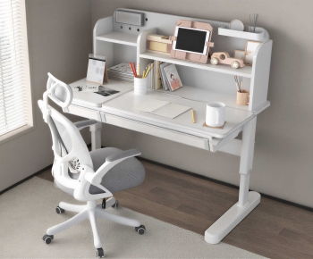Modern Computer Desk And Chair-ID:114865061