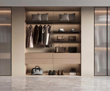 Modern Clothes Storage Area-ID:969830999