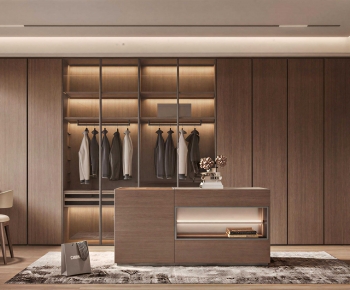 Modern Clothes Storage Area-ID:698802954