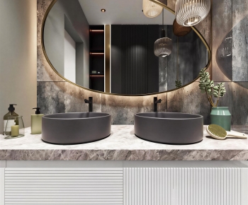 Modern Bathroom Cabinet-ID:455724004