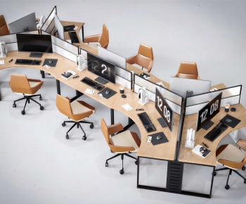 Modern Office Desk And Chair-ID:507467037