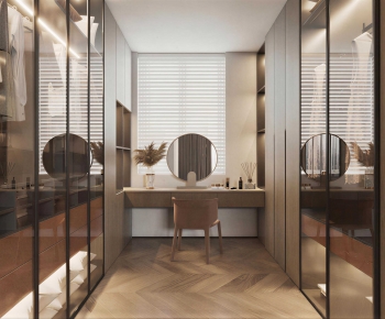 Modern Clothes Storage Area-ID:229249959