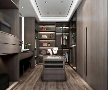 Modern Clothes Storage Area-ID:100148926