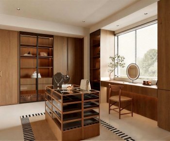Modern Clothes Storage Area-ID:459876069