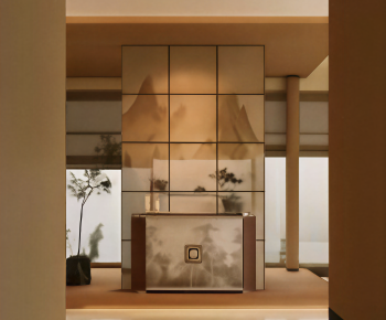 New Chinese Style Hallway-ID:137006048