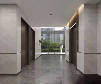 Modern Office Elevator Hall-ID:171260823