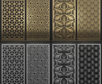 Modern Metal Screen Partition-ID:218100519