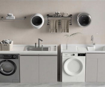 Modern Laundry Cabinet-ID:204323052