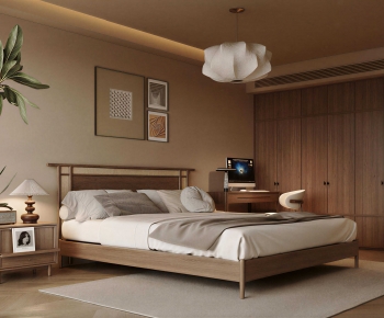 Wabi-sabi Style Bedroom-ID:897496942