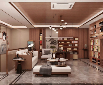 New Chinese Style Exhibition Hall-ID:530654913