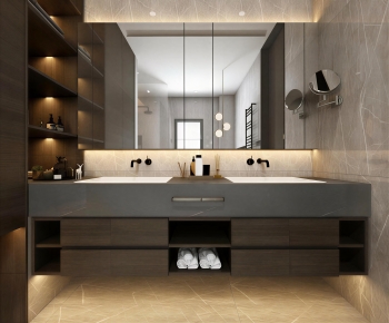 Modern Bathroom Cabinet-ID:421473989