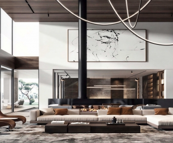 Modern A Living Room-ID:396083129
