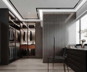 Modern Clothes Storage Area-ID:161637071