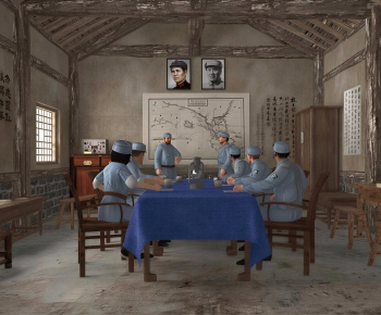 Chinese Style Meeting Room-ID:524636034