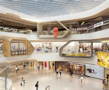 Modern Shopping Mall-ID:610261921