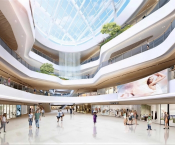 Modern Shopping Mall-ID:729779964