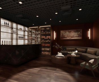 Industrial Style A Living Room-ID:358120921
