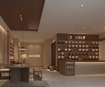 New Chinese Style Tea House-ID:491089116