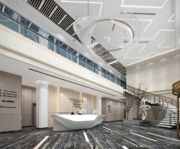Modern Office Reception Desk-ID:606978891