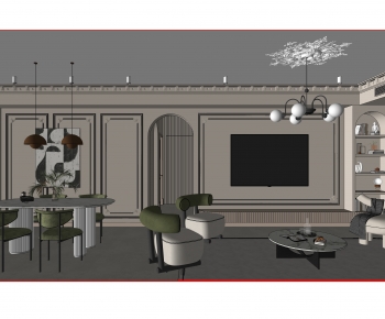 Modern A Living Room-ID:715820845
