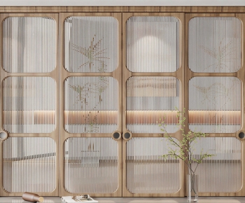 Wabi-sabi Style Sliding Door-ID:869853025