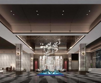 New Chinese Style Lobby Hall-ID:171756035