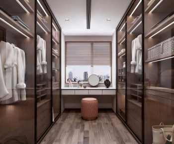 Modern Clothes Storage Area-ID:447902921