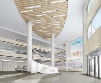 Modern Hospital Hall-ID:563972954