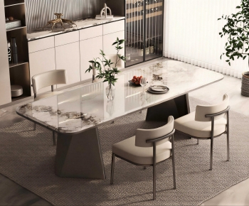 Modern Dining Table And Chairs-ID:638712883