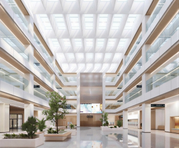 Modern Hospital Hall-ID:286951118