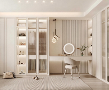 Modern Clothes Storage Area-ID:215187075
