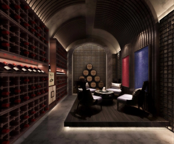 Modern Wine Cellar/Wine Tasting Room-ID:893490385