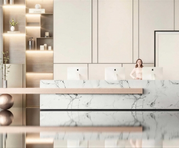 Modern Reception Desk-ID:567029004