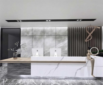 Modern Office Reception Desk-ID:584867956