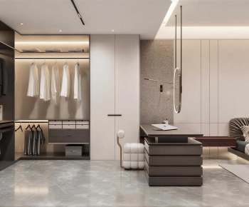 Modern Clothes Storage Area-ID:671175004