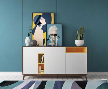 Nordic Style Side Cabinet-ID:989289311
